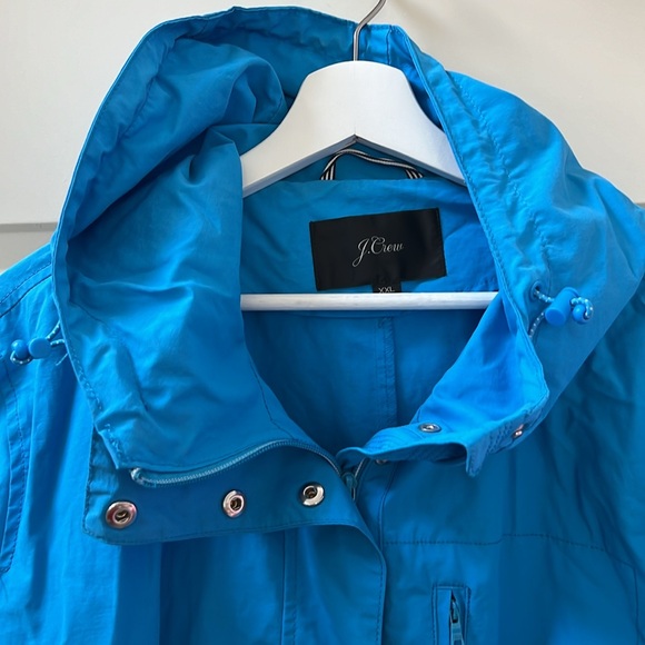 J. Crew blue Raincoat Size XXL - Picture 2 of 5
